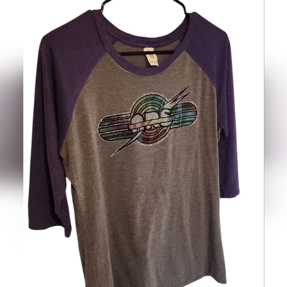 Vintage NOS 70s glitter ringer tee ARS